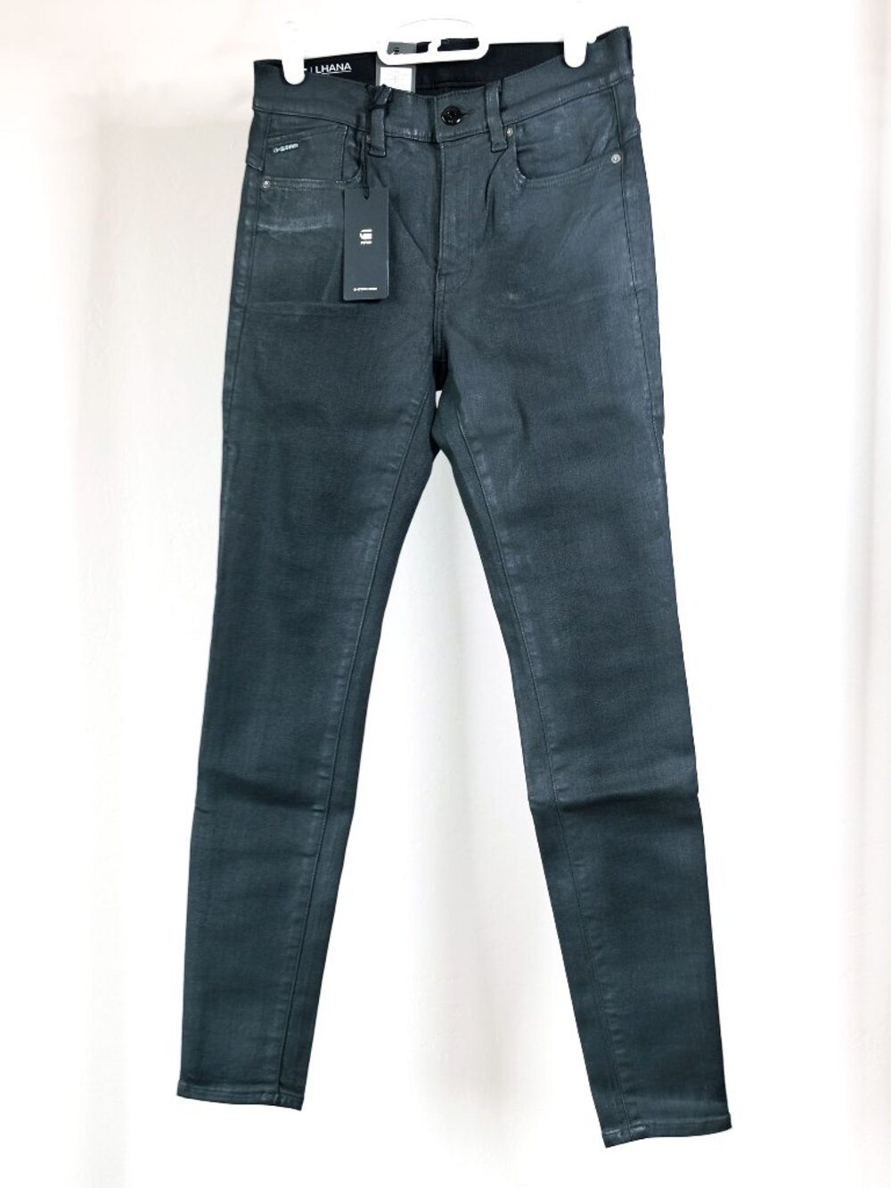 NWT G-Star Raw Lhana Skinny Mid-Rise Jeans, Black, W27 L30